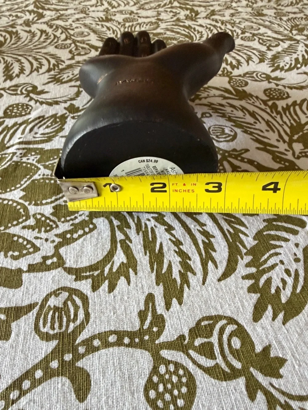 Ashland Black and Gold Palmistry Hand Accent - Picture 6 of 9